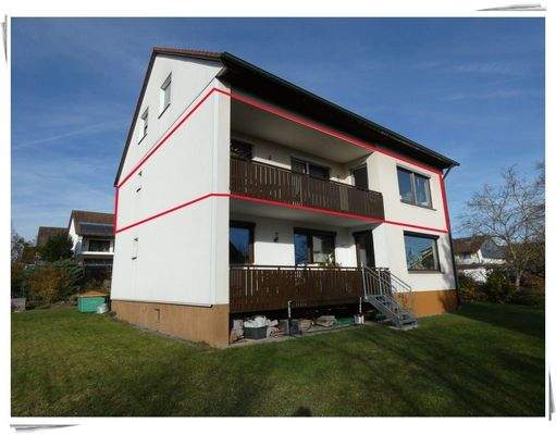 Ansicht Wohnung  Nr. 2 markiert