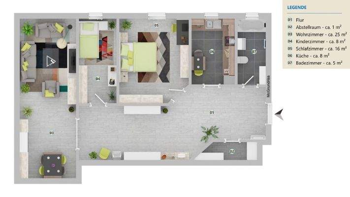 GRUNDRISS | WOHNUNG 4