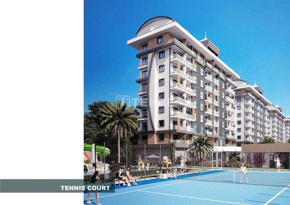 Sea and Pool View Stylish Flats in Alanya Payallar