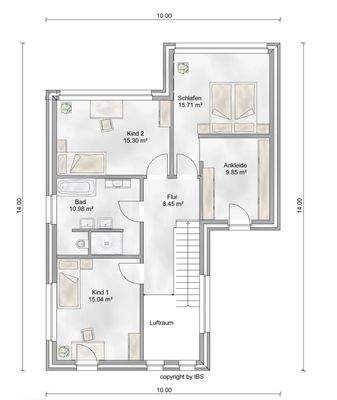Grundriss Obergeschoss