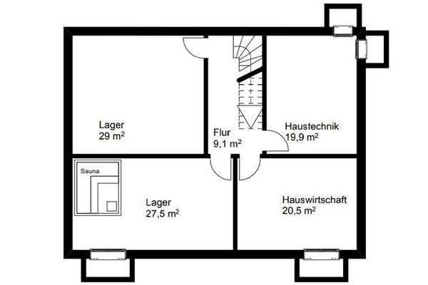 Grundriss Untergeschoss