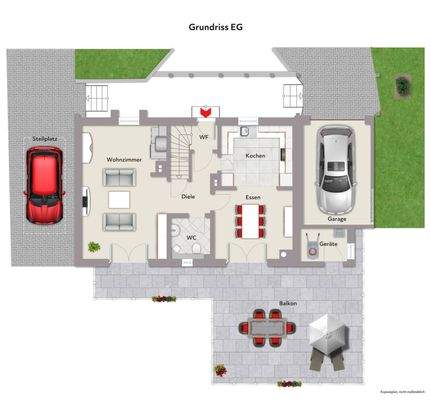 Grundriss EG - Wohnbeispiel - ohne Maßstab