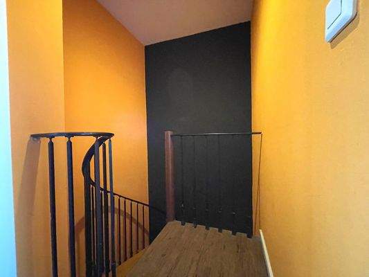 Spindeltreppe im Dachgeschoss