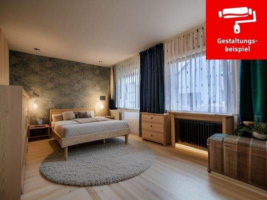 Schlafzimmer - Gestaltungsbeispiel