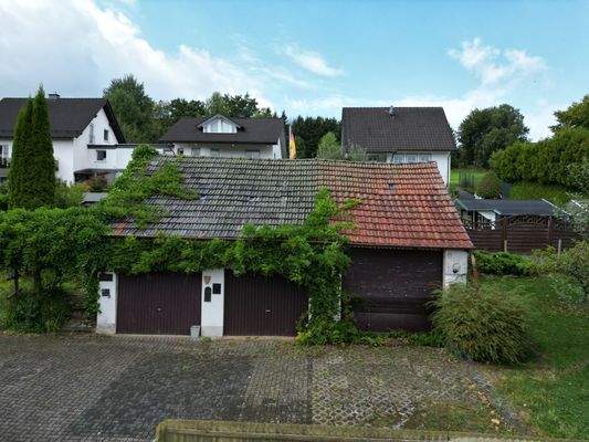 Ansicht von den Garagen 