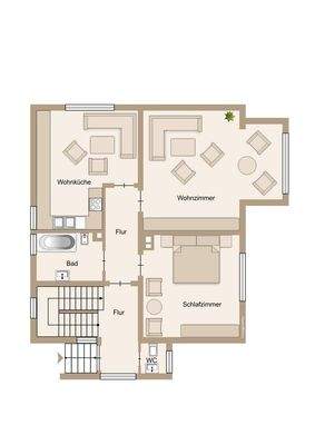 Leben im unteren Geschoss