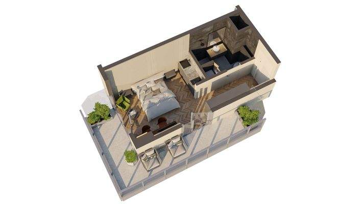 Beispiellayout eines Studios im Projekt