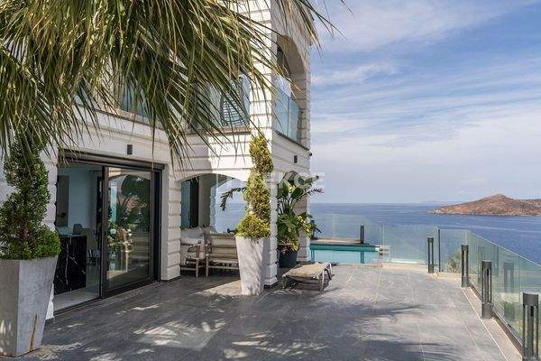 Marina and Sea View Villa in Bodrum with a Private Pool