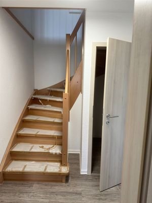 Treppe mit Abstellraum