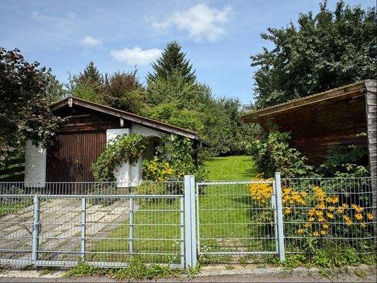 Blick von Süden nach Norden auf das Grundstück