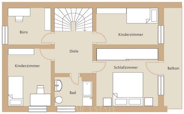 Grundriss Obergeschoss