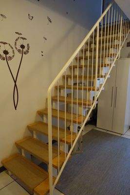 Treppe zum Dachgeschoss