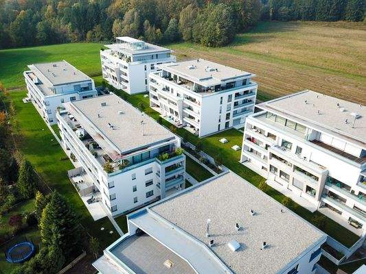 Luftaufnahme (Haus der Wohnung vorne Mitte)