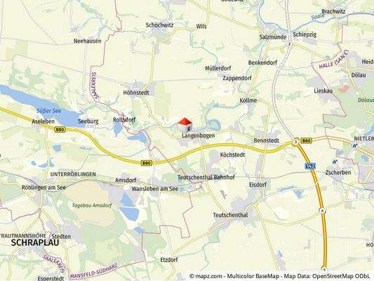 Geolyzer Kartenausschnitt