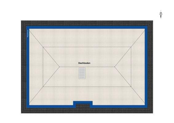 Grundriss Dachboden