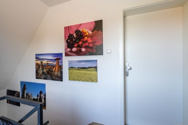 Wohnungstür im Dachgeschoss