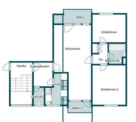 Grundriss Skizze 1.OG