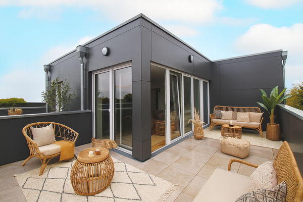 Großzügige Dachterrasse