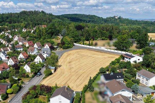 Blick Richtung Schloß Callenberg