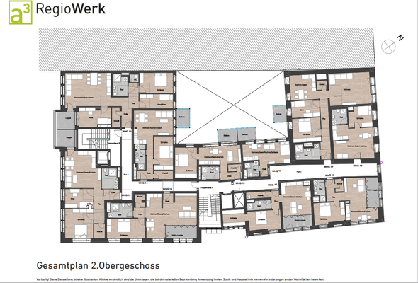 Gesamtplan 2. Obergeschoss
