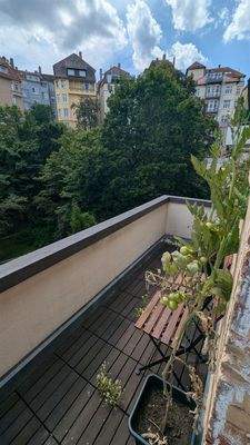 Balkon aus Wohnzimmer