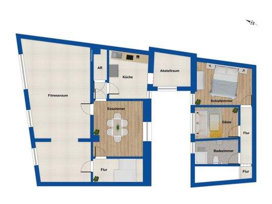 Grundriss 1. Obergeschoss