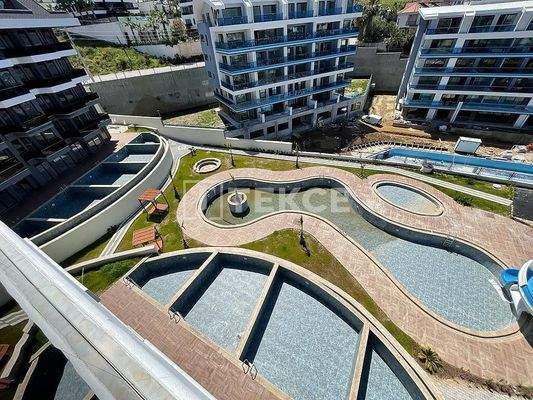 Sea View Real Estate in a Two-Block Site in Alanya Kargıcak