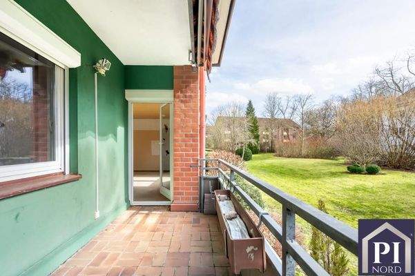 Balkon in Südausrichtung