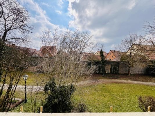 Blick vom Balkon