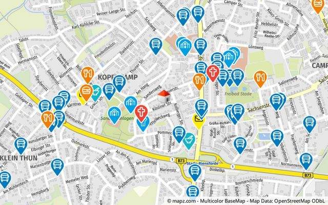 Geolyzer Kartenausschnitt