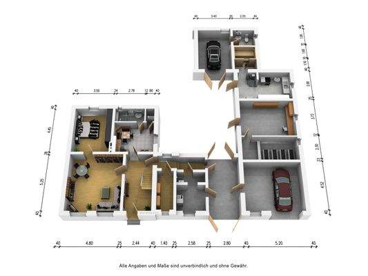 Grundriss 3D Erdgeschoss