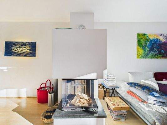 Holzkamin im Wohnbereich