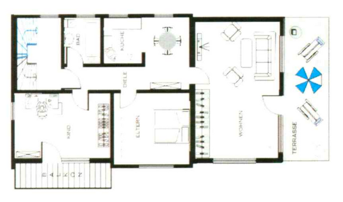 Grundriss EG Wohnung