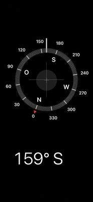 Kompass Ausrichtung Loggia