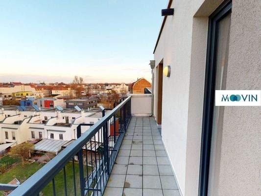 Ansicht II: Private Dachterrasse