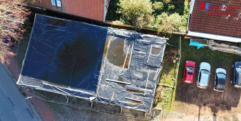 Luftbild Fachwerkgebäude