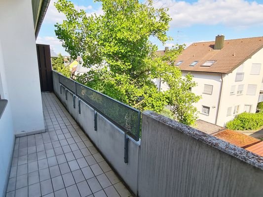 Blick vom Wohnzimmerbalkon