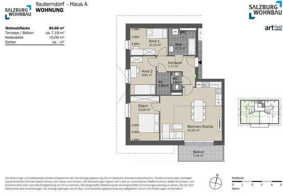 Wohnungsplan Top 07-DG