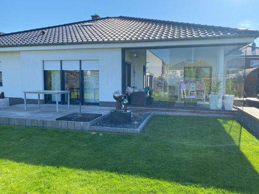 Hintere Ansicht mit Wintergaten