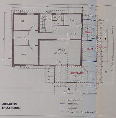 Grundriss Anbau (1993)
