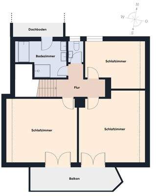 Grundriss ohne Maßstab - OG