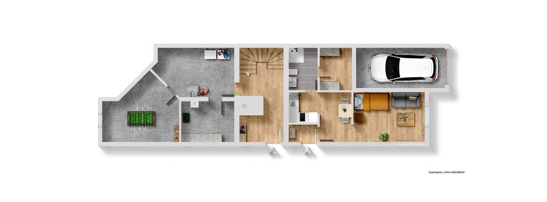 Grundriss Visualisierung EG