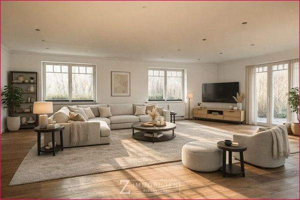 Mögliche Möblierung des Wohnbereiches