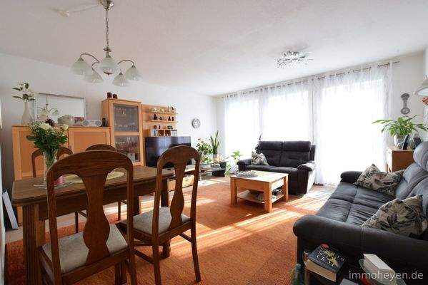 Wohnzimmer der Wohnung im Erdgeschoss