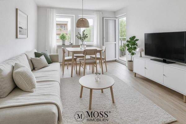 Wohnzimmer - KI bearbeitet