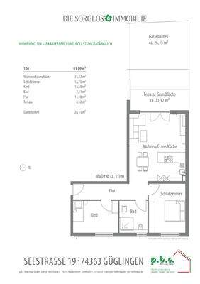 Grundriss Wohnung 104