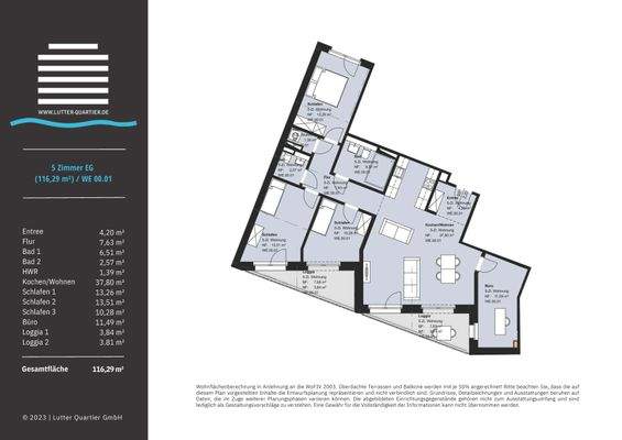 Wohnung 01 Lutter-Quartier