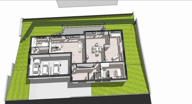 3d-Grundriss Erdgeschoss