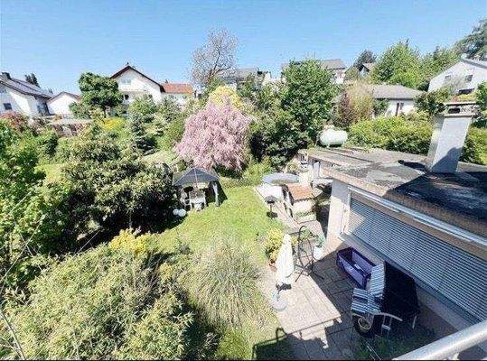Gartenaussicht vom Balkon 