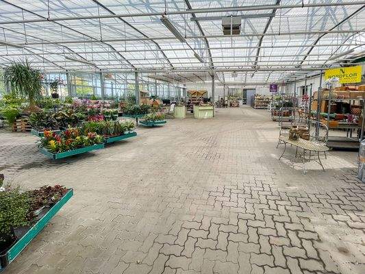 Die hohe Deckenhöhe erlaubt flexible Lagerlösungen